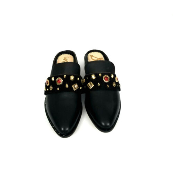 Sam Edelman Laird Black Leather Mules - Picture 3 of 5